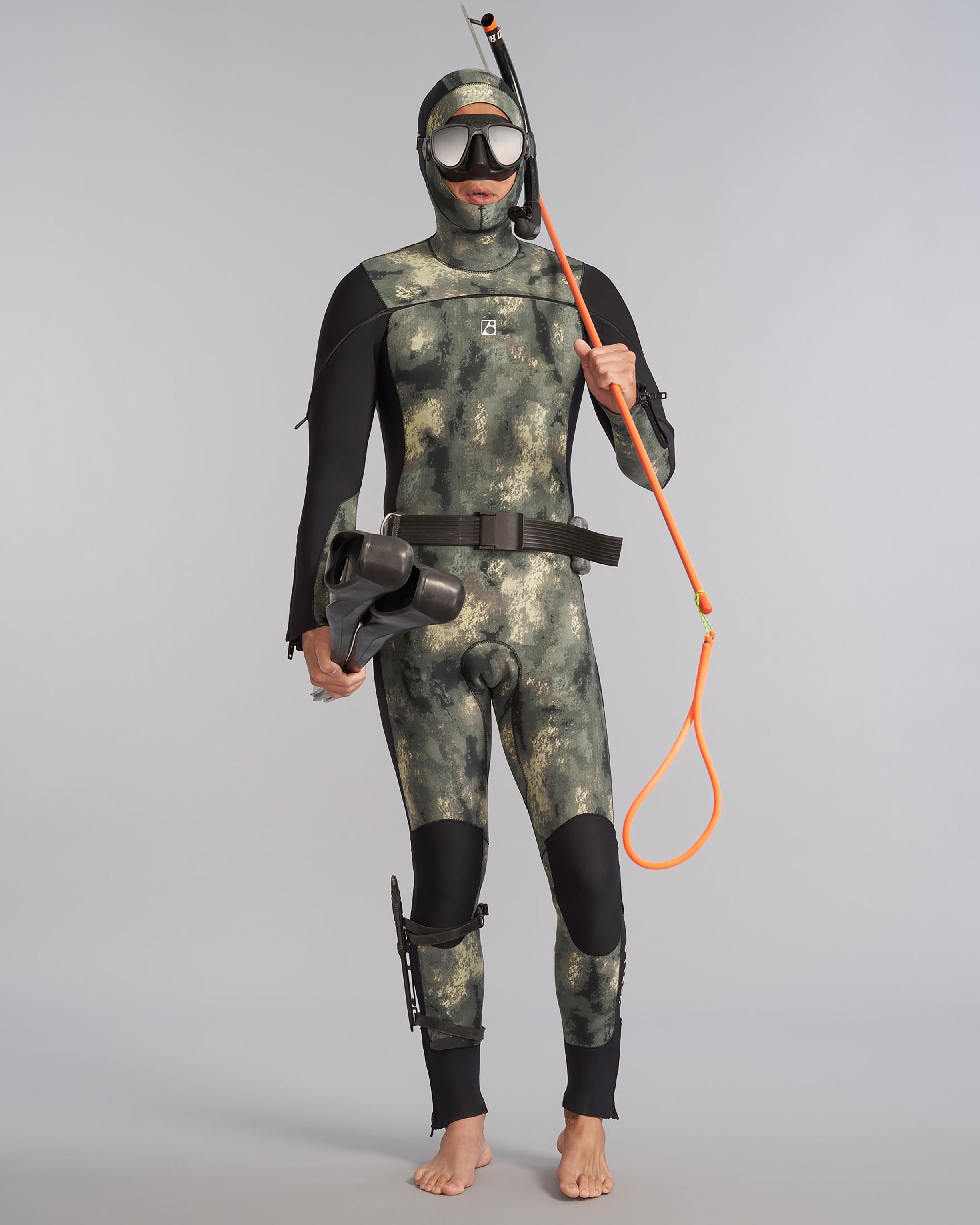 Custom Mens Dive Uzip Hooded Fullsuit 7TILL8 Wetsuits