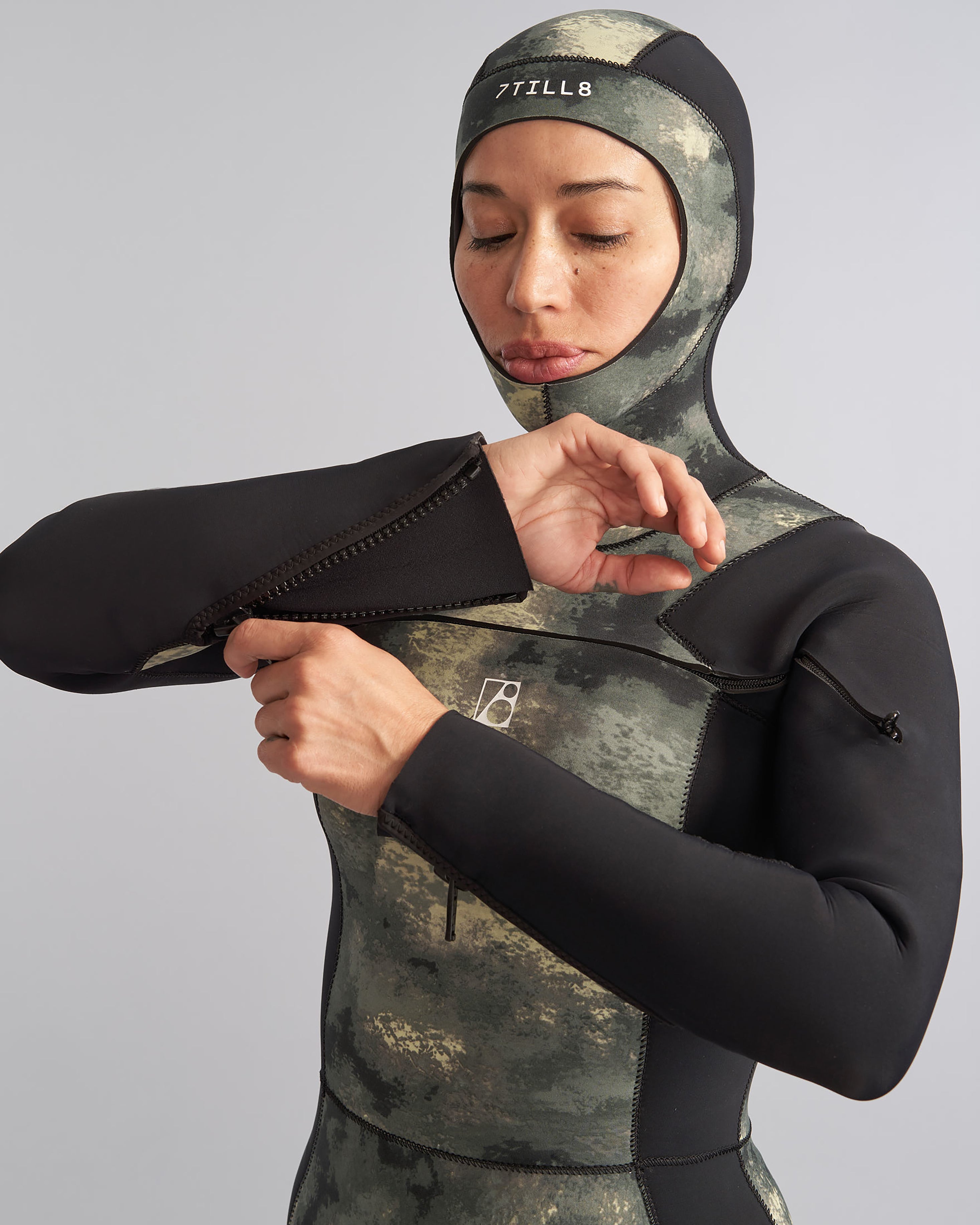 Custom Womens Dive U-zip Hooded Fullsuit – 7TILL8 Wetsuits